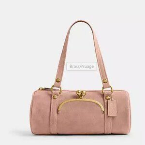 NWT - Coach Buy Now Kisslock Barrel Bag - Nuage